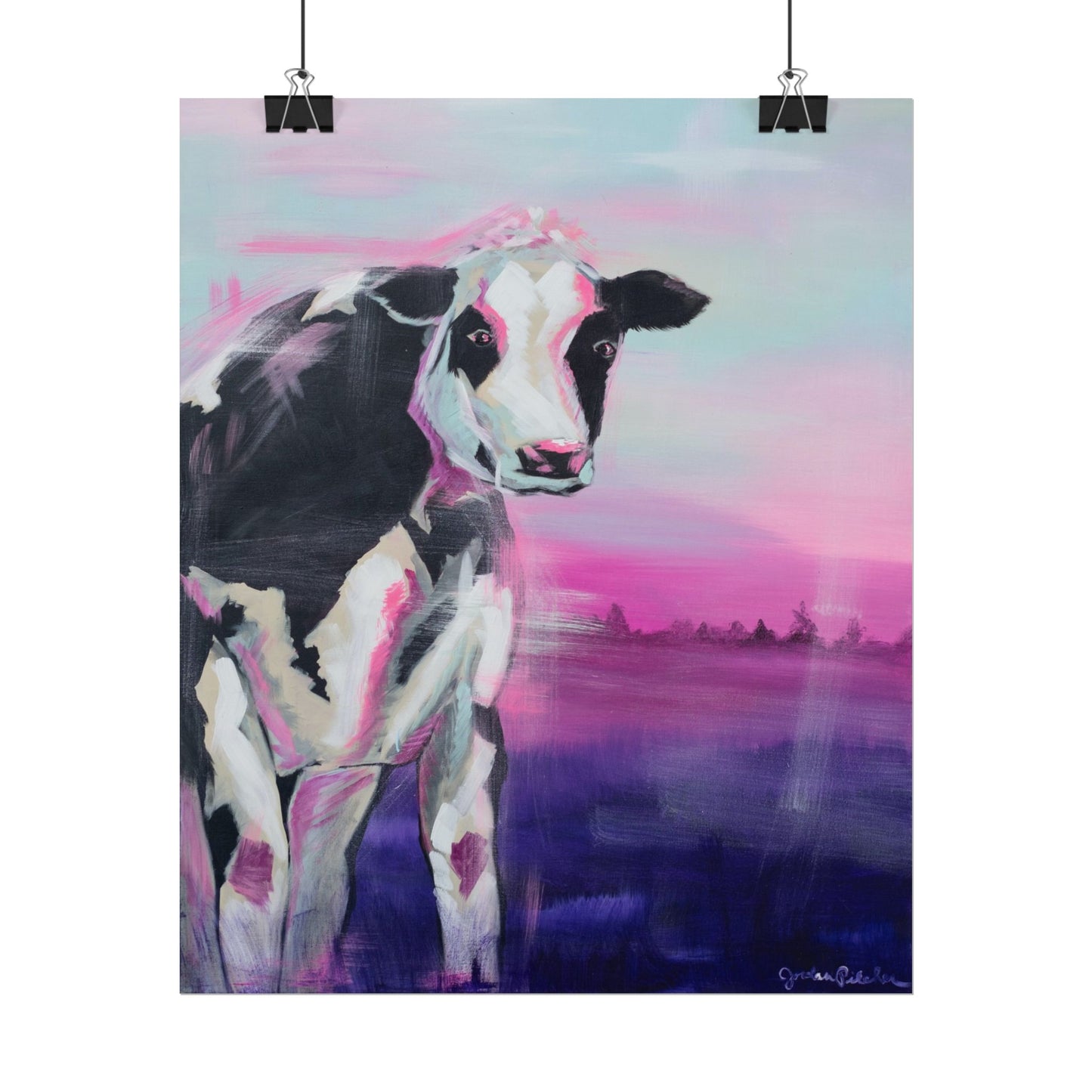 Print of Uncle Sammy's Cow