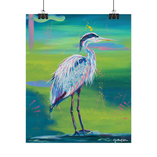 Print of Garden St. Heron